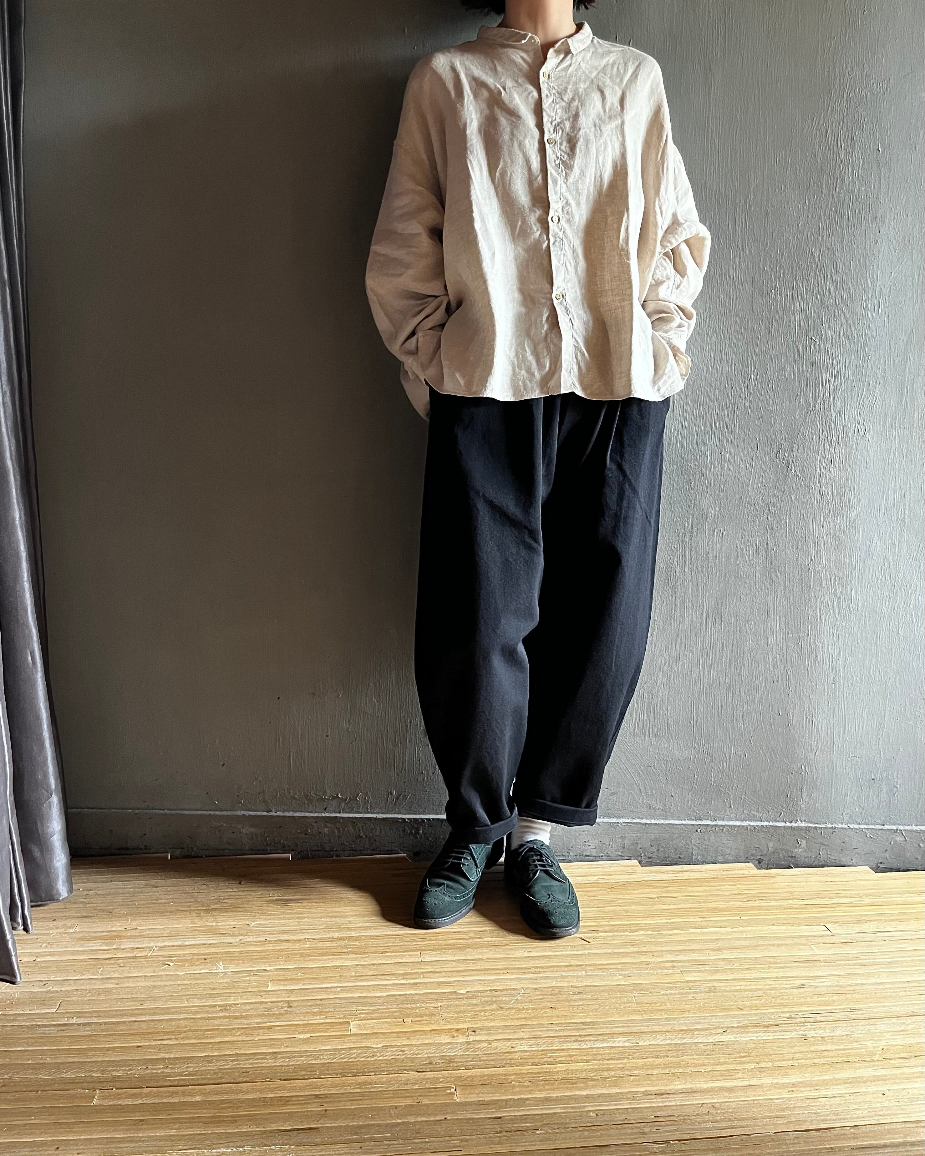 MITTAN｜NMウールOCツイルパンツ PT-125 黒 | CORNER_122