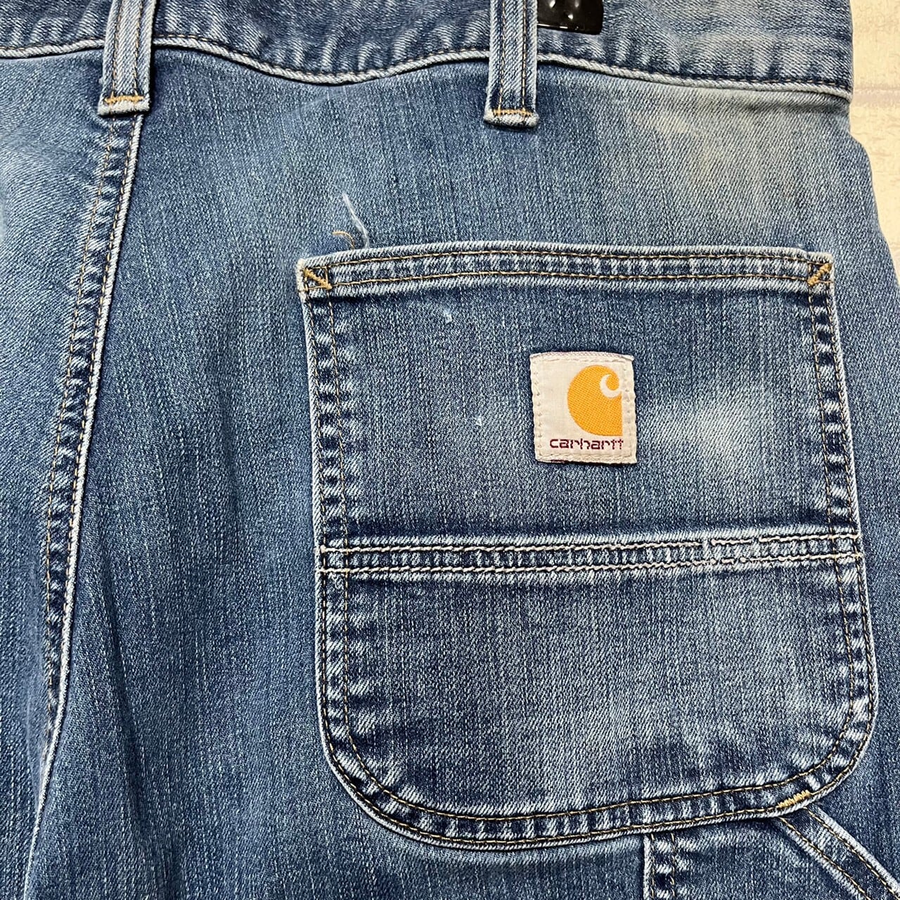 W36×L30】【ダブルニー】Carhartt ペインターデニムパンツ ブランド 