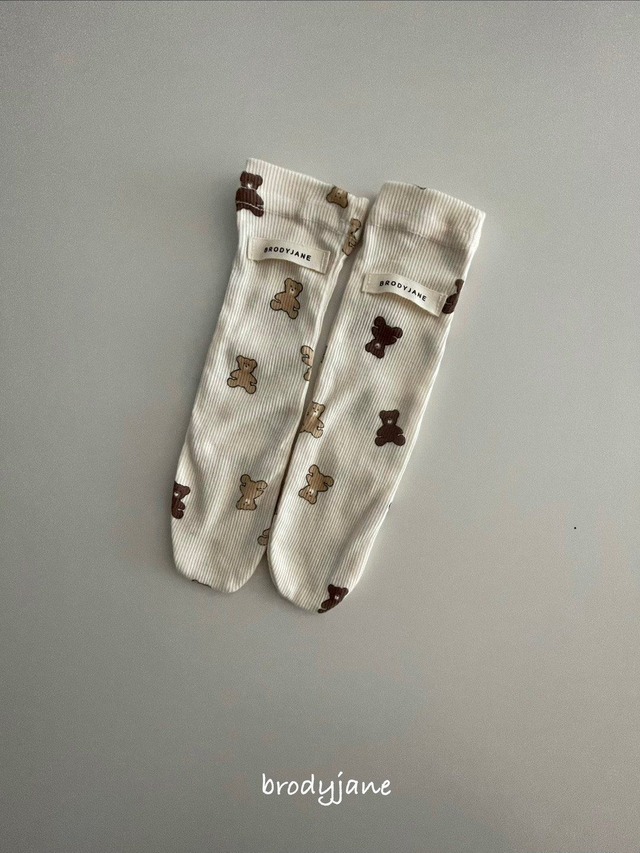 【取寄】brodyjane｜little bear socks｜リトルベアソックス｜FREE｜baby