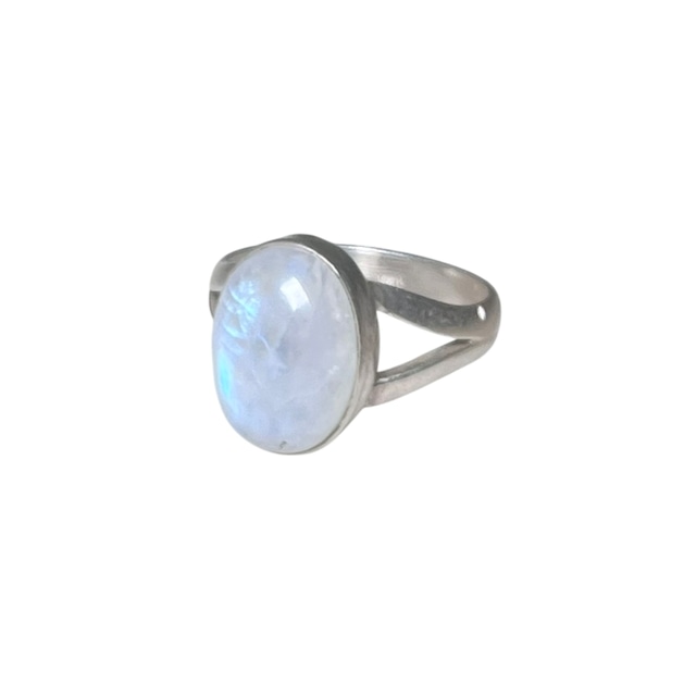 vintage silver moonstone ring