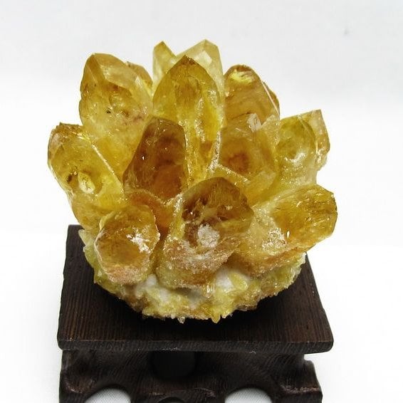シトリン クラスター シトリンクォーツ 原石 台座付属 一点物 182-8466