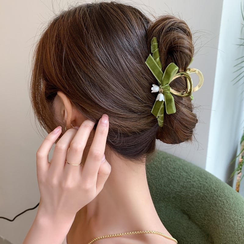 鈴蘭 スズラン ヘアクリップ バンスクリップ ヘアアレンジ ヘアアクセ