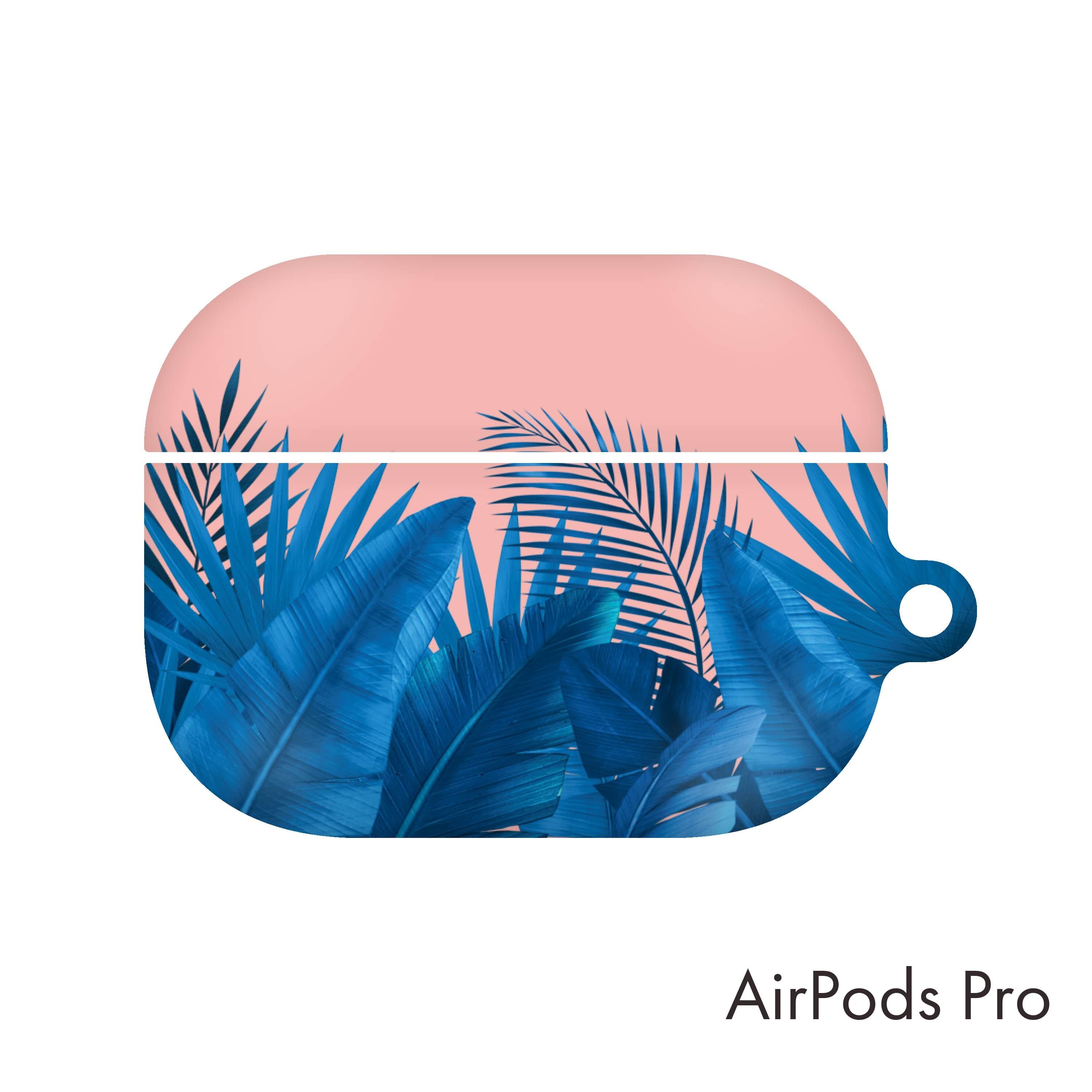 韓国 Airpods Pro ケース Surf サーフ オシャレ かっこいい サーフィン デザイナーズ エアーポッズ プロ カバー 葉っぱ リーフ 青 Sf03 韓国スマホケース専門店 Korean Case
