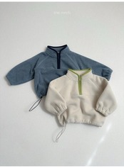 〖取寄〗韓国子供服 / 26winter / minirobe / ツートンフリースハーフジップ / キッズ *S~XL*