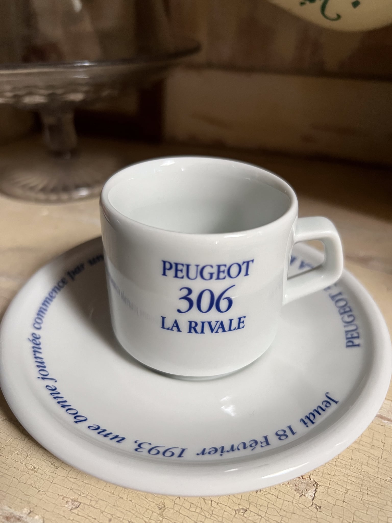 Peugeot プジョー 306 エスプレッソ デミタスカップ フレンチアンティーク ブロカント