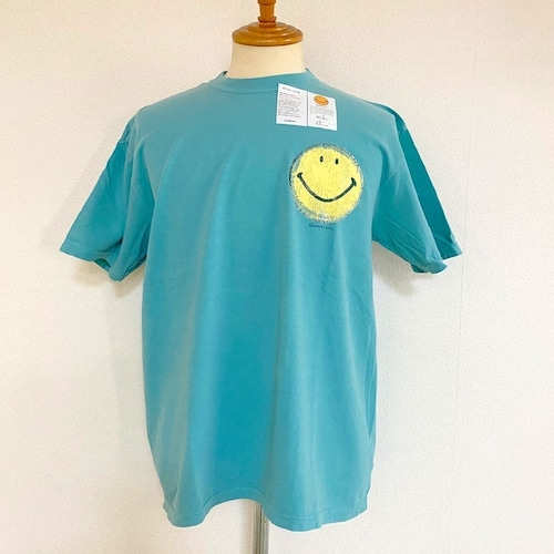 Garment Dyed Aging Smile S/S Tee　Green