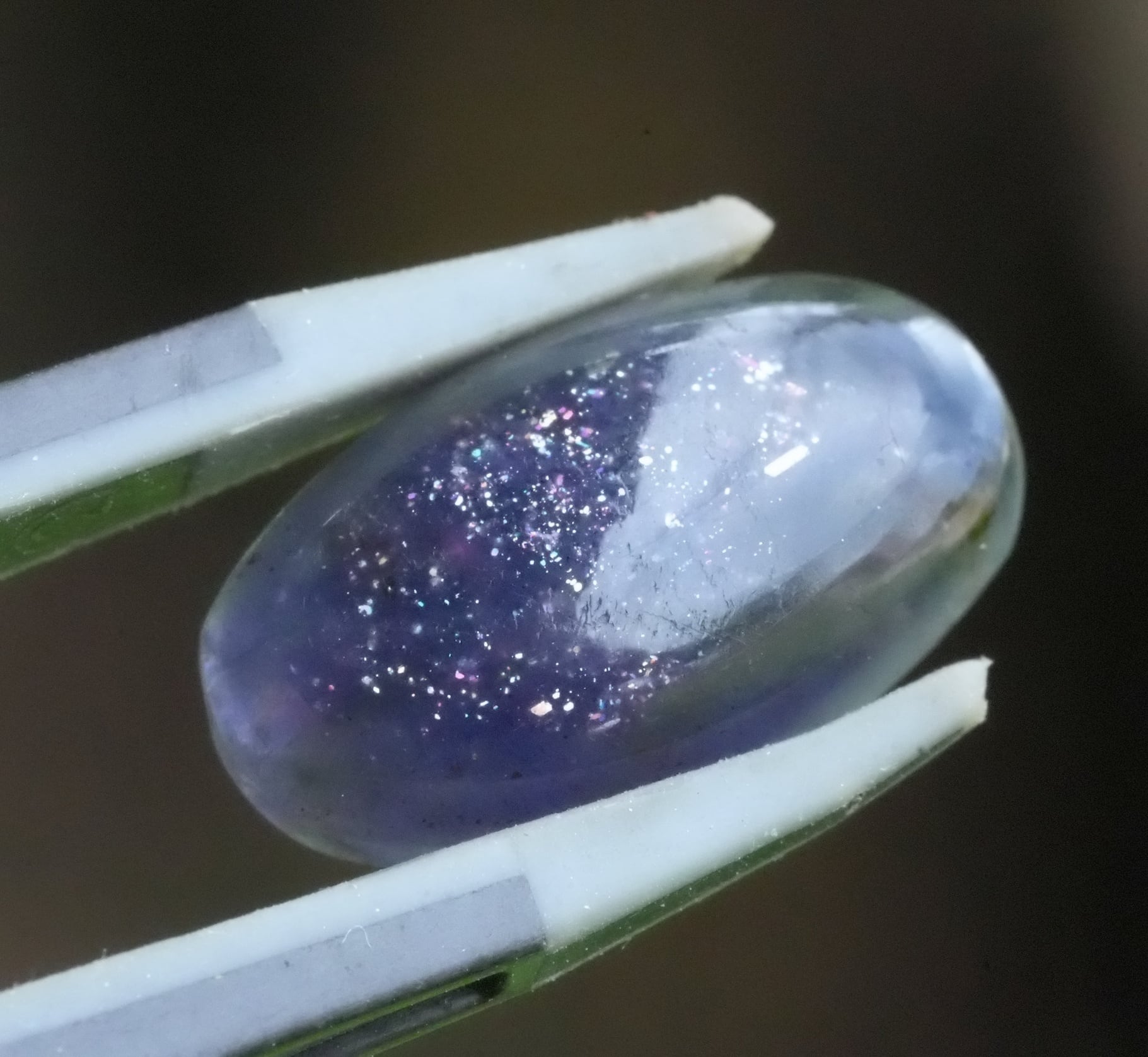 繊細な藍色 高品質 アイオライトサンストーン s1542 | Funky garuda