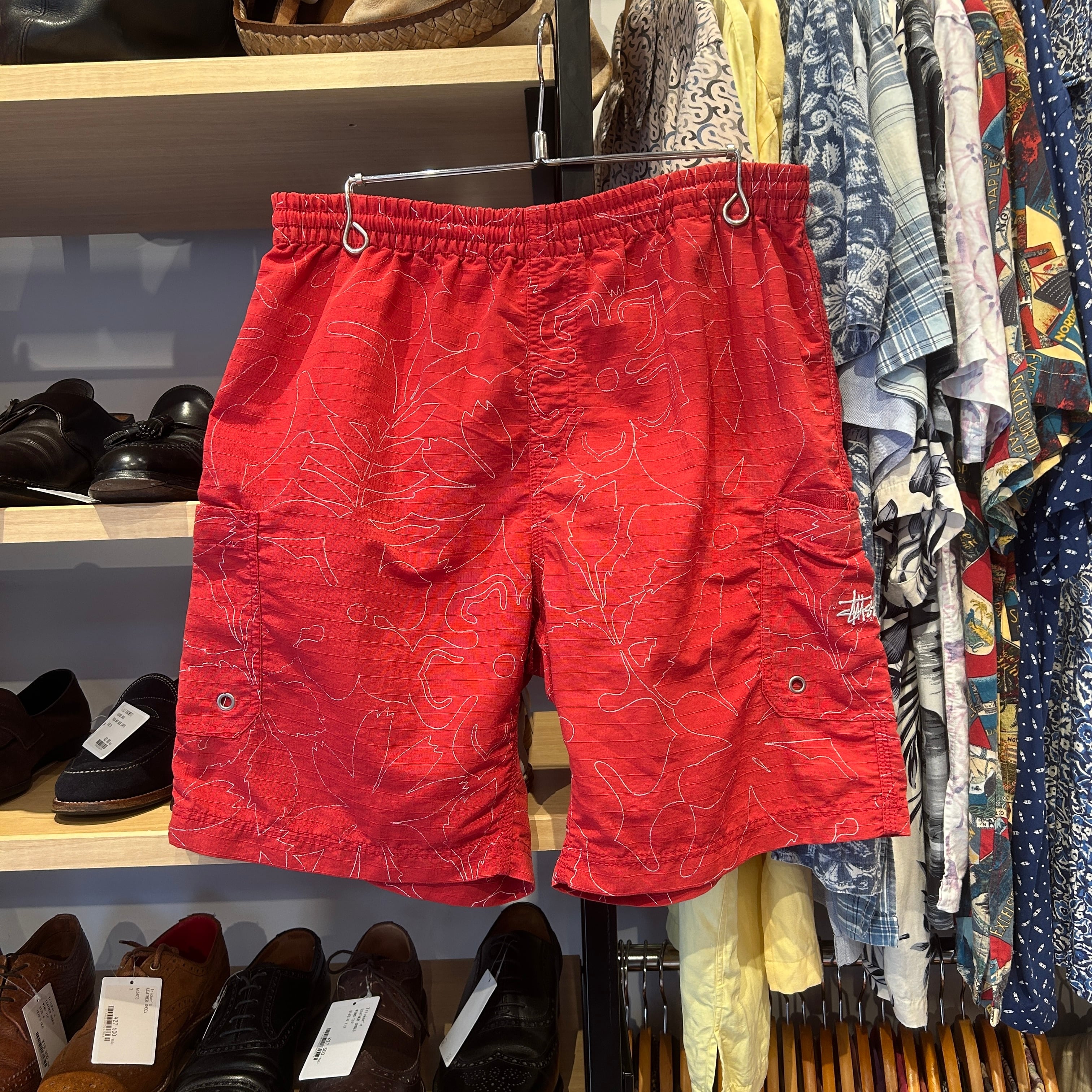 Ⓝ STUSSY SWIM NYLON SHORTS RED | safarionline