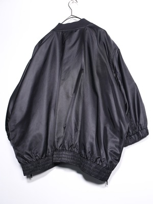 nylon oversized s/s bomber jacket