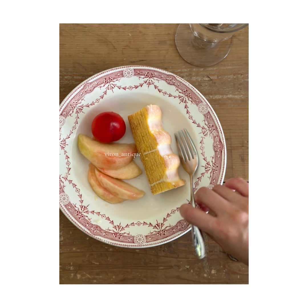 Moulin des loups ムーランデルー / “PROVENCE” 赤の深皿