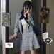 ✞ ♡ジャケット 今年流行☆Aラインショートスカート チェック柄 ロング ✞ゴスロリ SM ミリ 甘ロリ クラロリ 和ロリ エレガント 黒ロリ 姫ロリ 華ロリ BB-BB42330375282