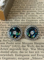 18mm Japanese Vintageボタン レトロボタン マルチカラー×シルバー ホログラム ストーン アクセサリーパーツ