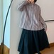 ランダムストライプコットンブラウス ・12546