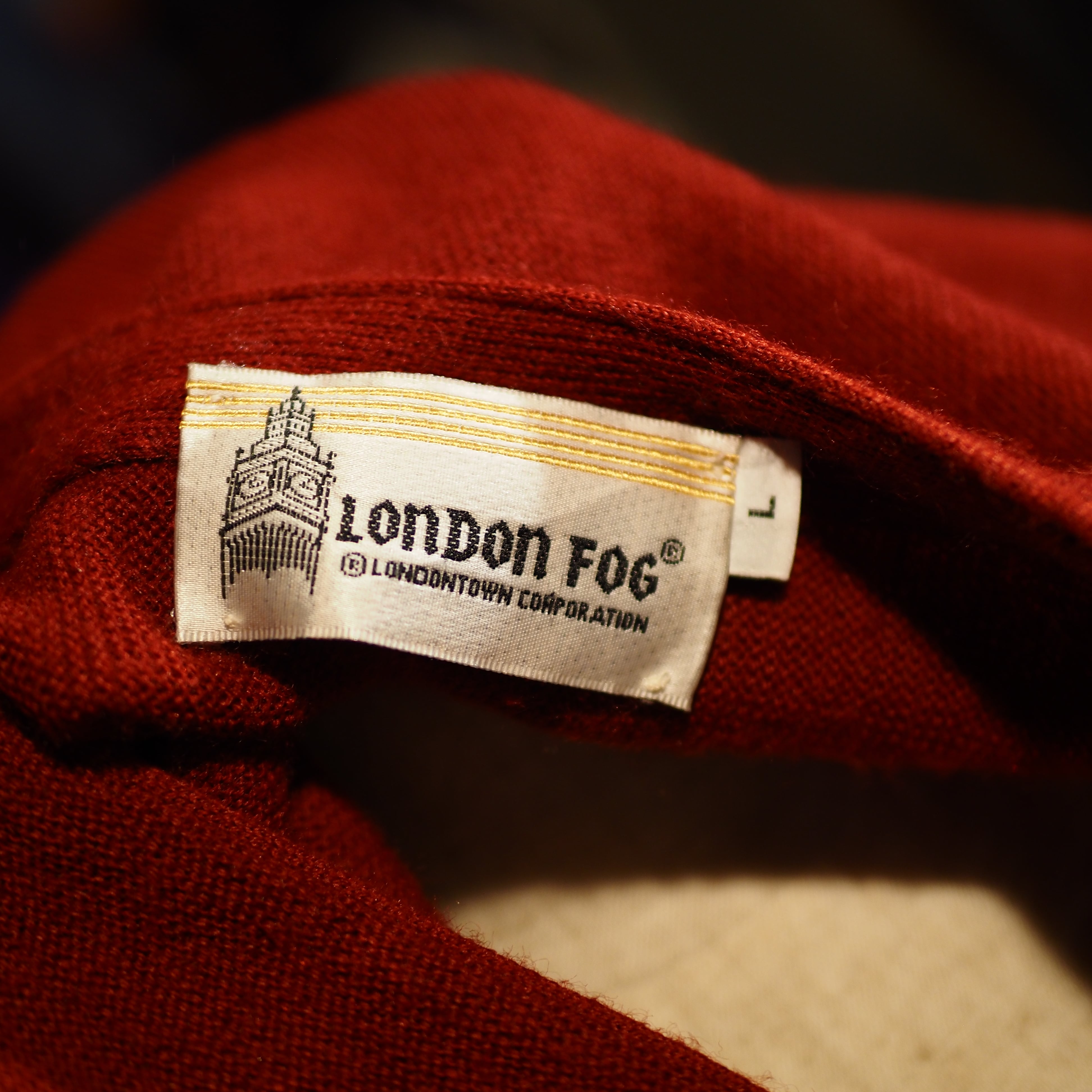 Britpop & Grunge! London Fog Vintage Acrylic Cardigan USA製 Britpop & Grunge! London Fog Vintage Acrylic Cardigan USA製