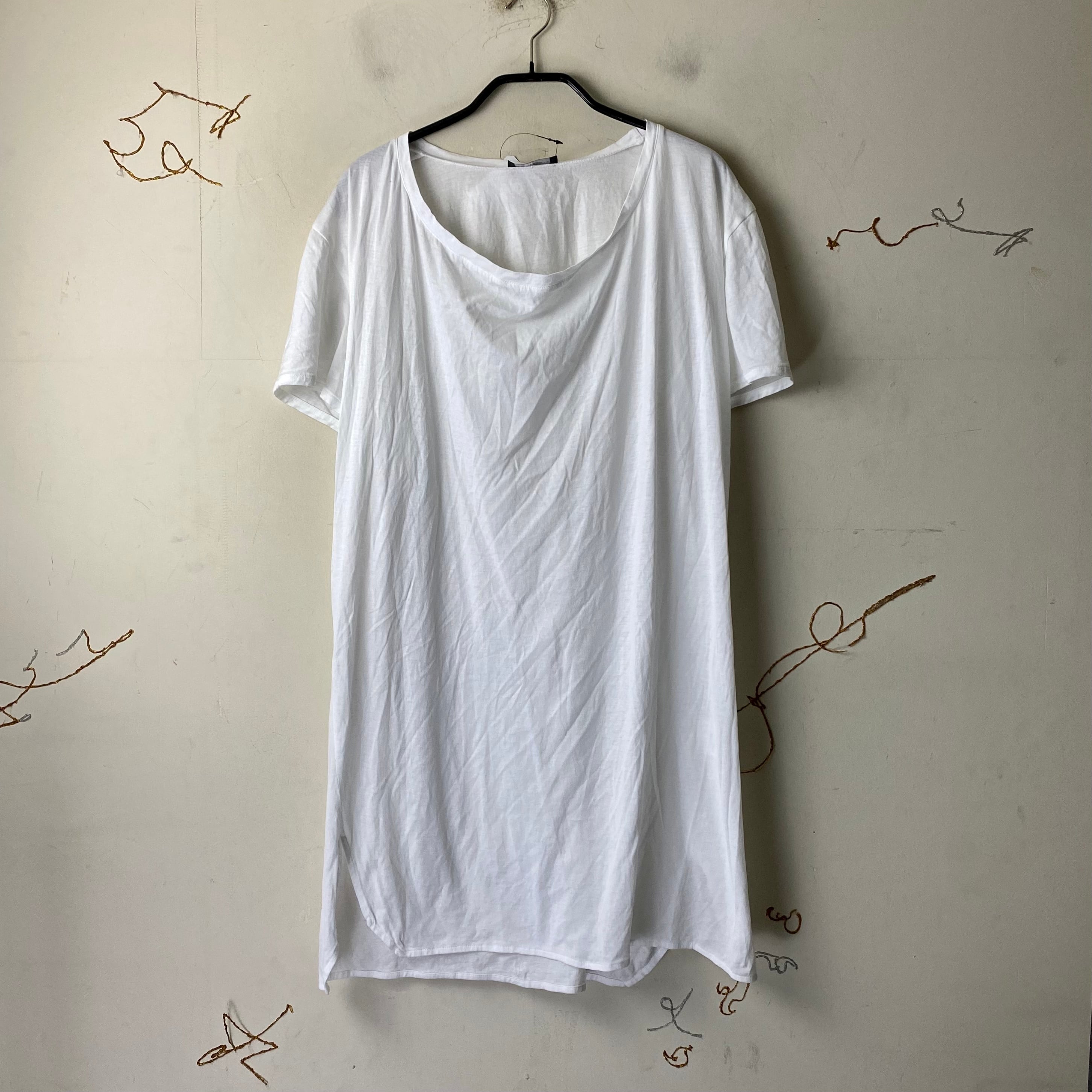 KRIS VAN ASSCHE oversized solid tee | NOIR ONLINE