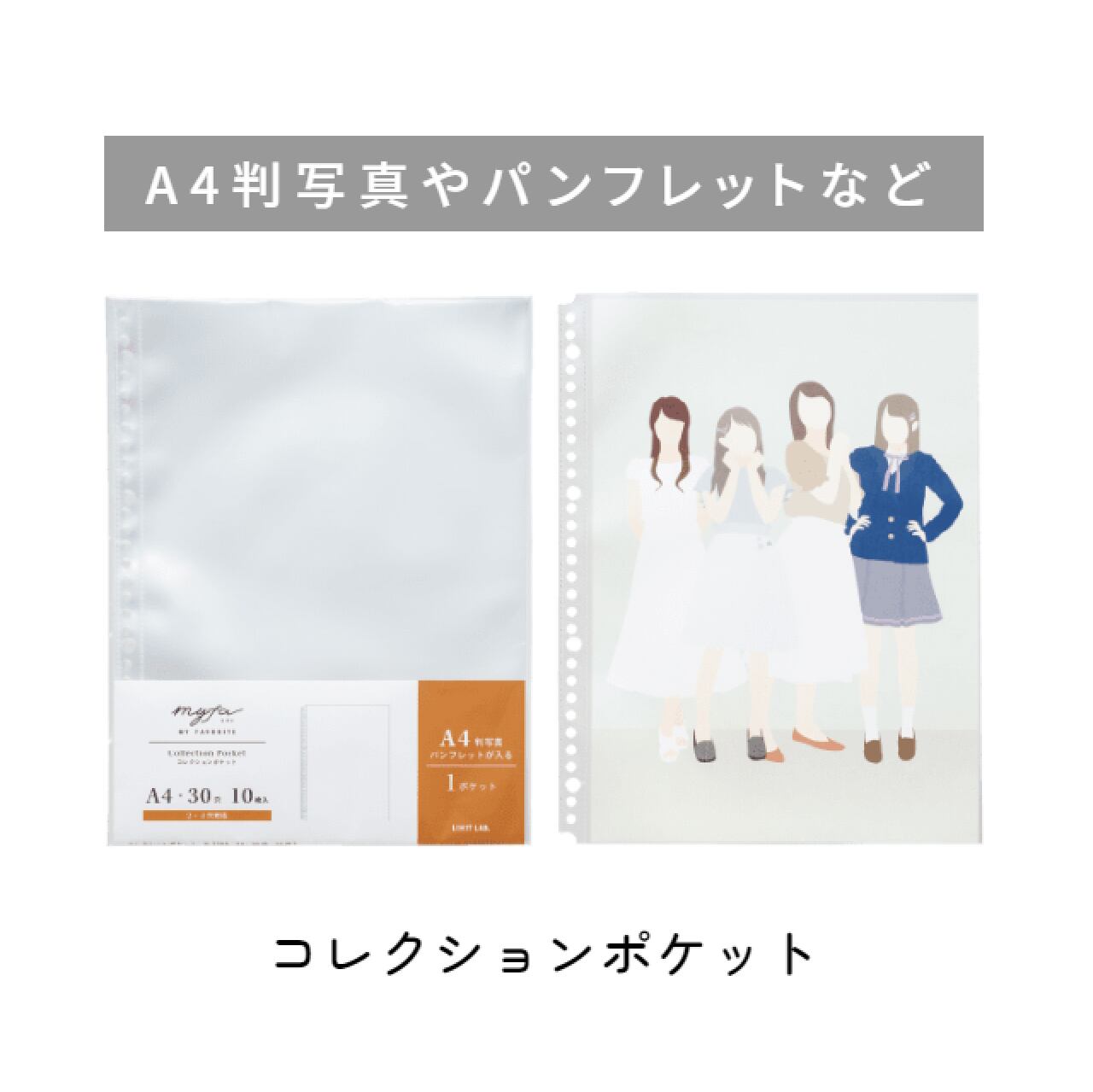 MIFA ミファ コレクションファイル リフィル ポケット まとめ売り MIFA