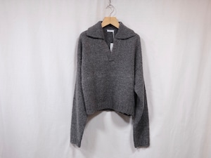 MY__ “ ALPACA SKIPPER KNIT” CHARCOAL