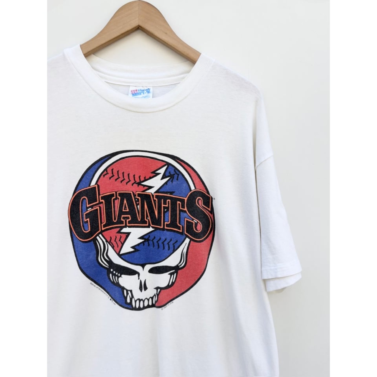 90s GRATEFUL DEAD "GIANTS PARODY" ROCK Tee MADE IN USA  Size L