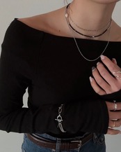 ［2way］ miniボールチェーンネックレス　 ［SSN065］