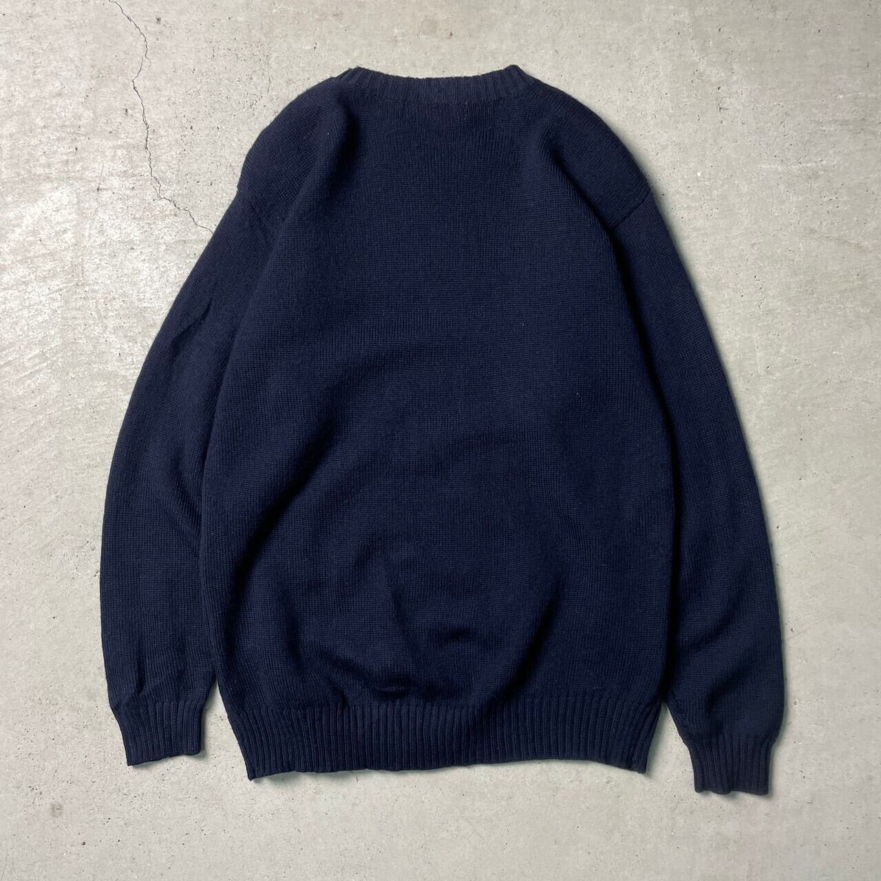 90年代 JH Collectibles 織り柄 ウールニットセーター メンズM 古着