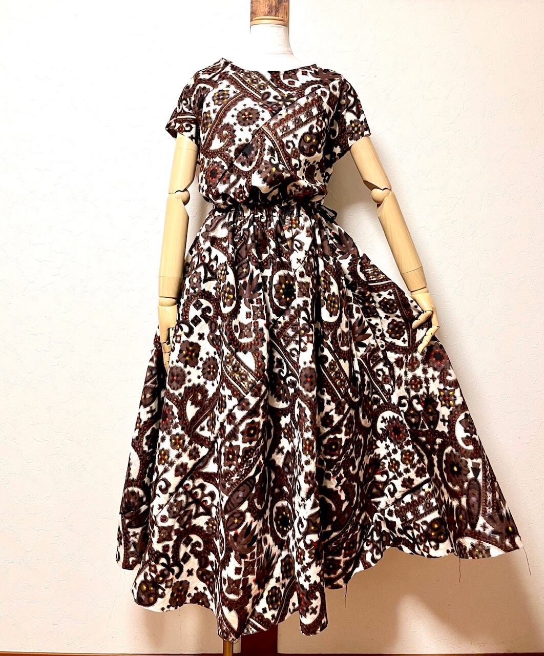 銘仙 フレンチスリーブワンピース | eterlna 