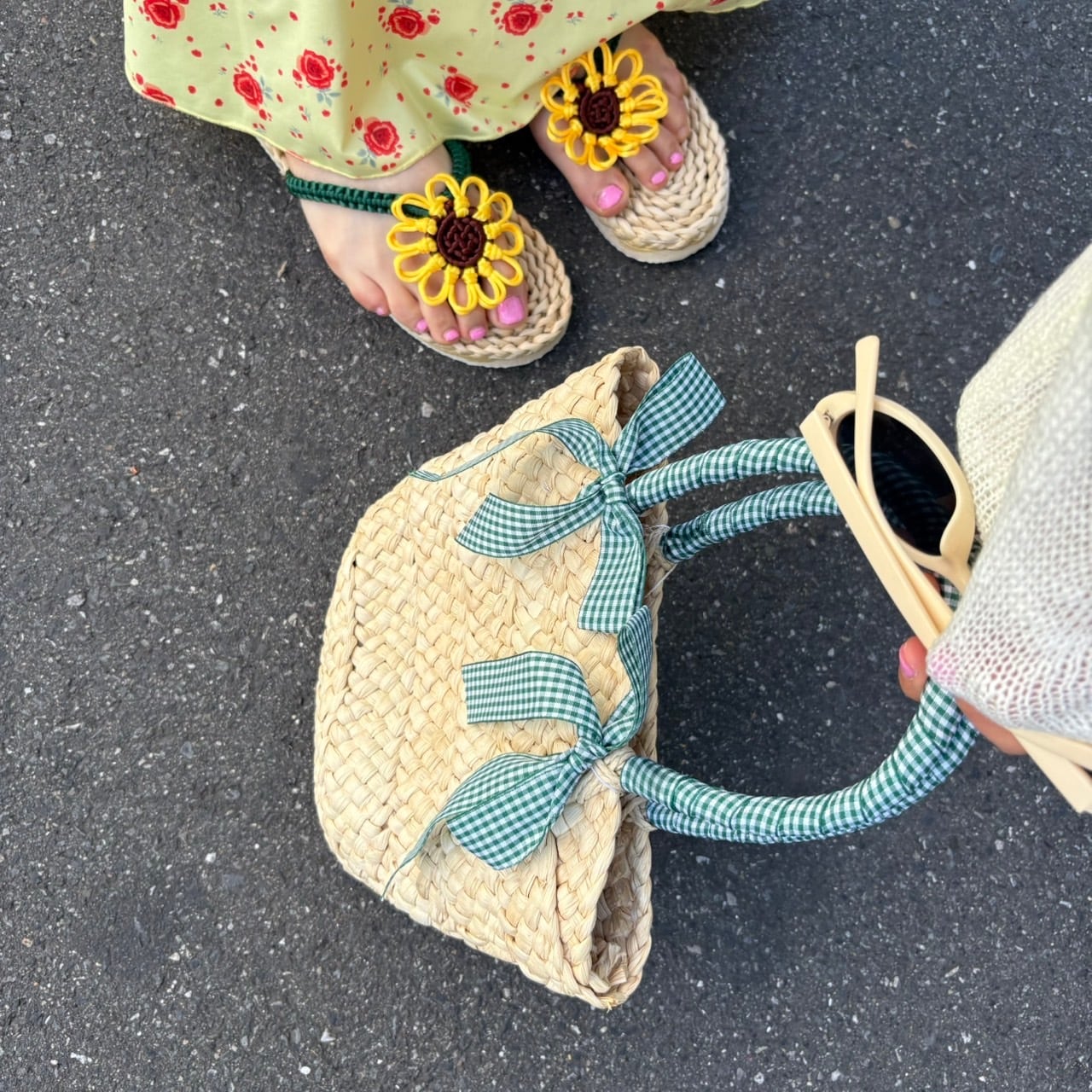 カラーリボンカゴバッグ_LN03402