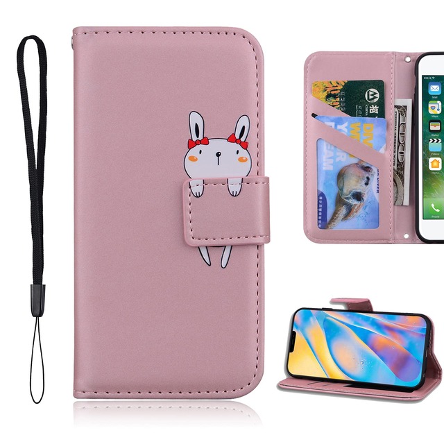 SUMSUNG Galaxy A52 5G SC-53B ケース 手帳型 スマホケース サムスン ギャラクシー a52 5g sc53b手帳型ケース カバー 可愛い キャラクター 携帯ケース スマホケース 携帯カバー レザー 柔らかいTPUケース 肌触り良い革 スマホけーす ケータイケース カード収納 財布付き カードホルダー ベルトマグネット スタンド機能 ウサギ かわいい 動物柄 薄型 防水 ノート型 人気 おしゃれ 男女兼用 Galaxy A52 5G SC-53B対応 ゴールドピンク