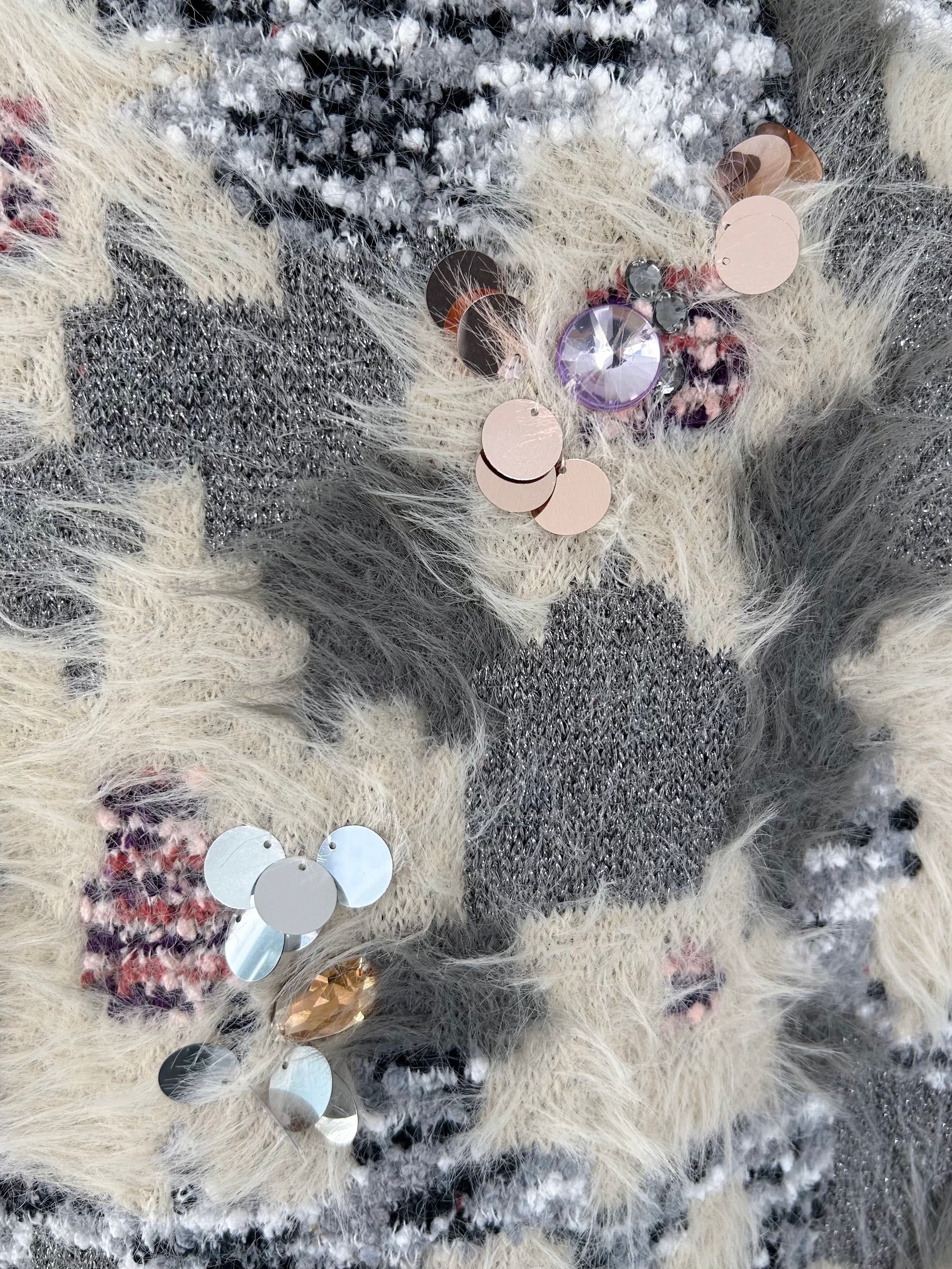 COEL 花柄ビジューシャギーカーディガン | KOKO