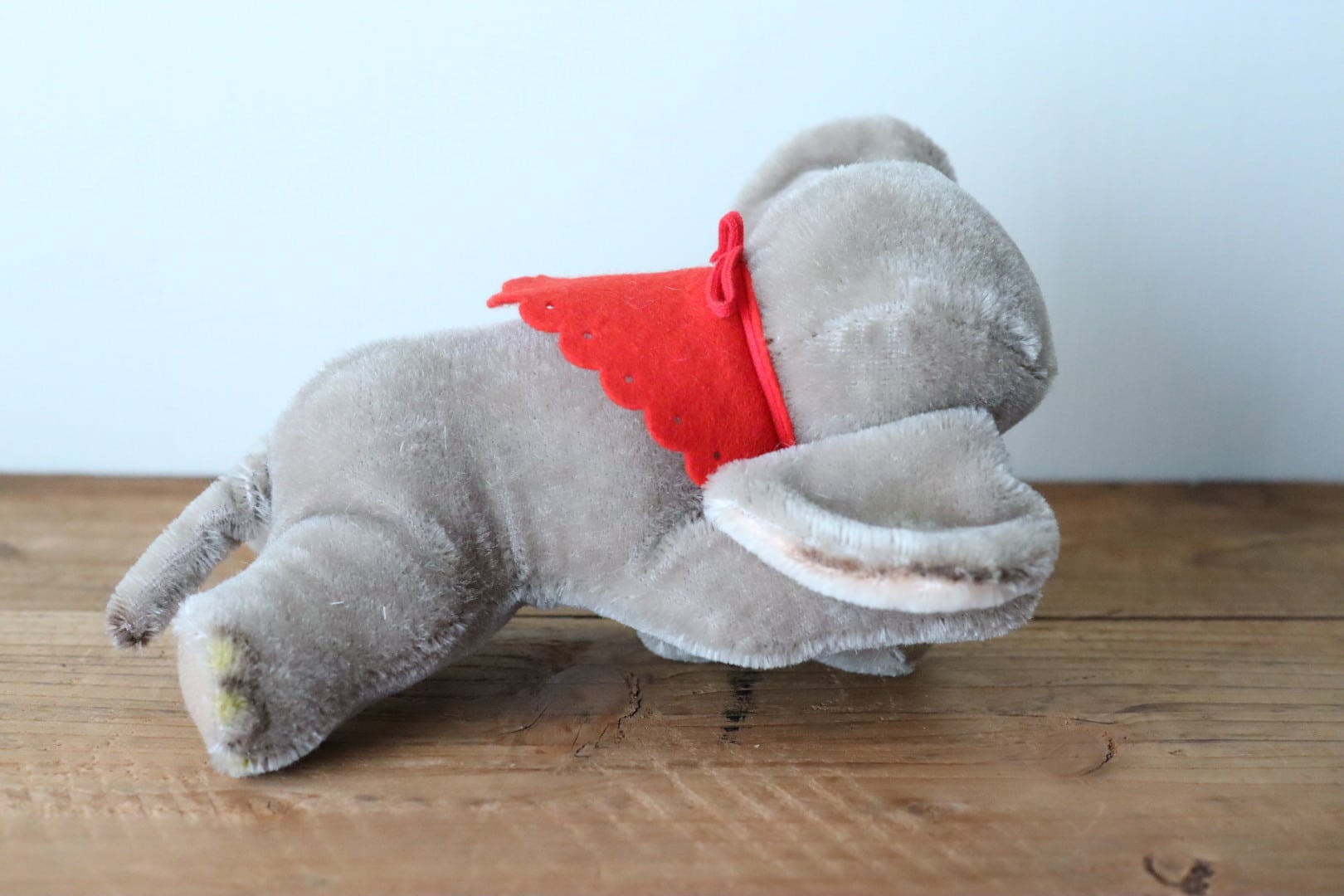 ヴィンテージ シュタイフ お眠りゾウさん 17㎝ Steiff Floppy Ele  ヴィンテージ ぬいぐるみ