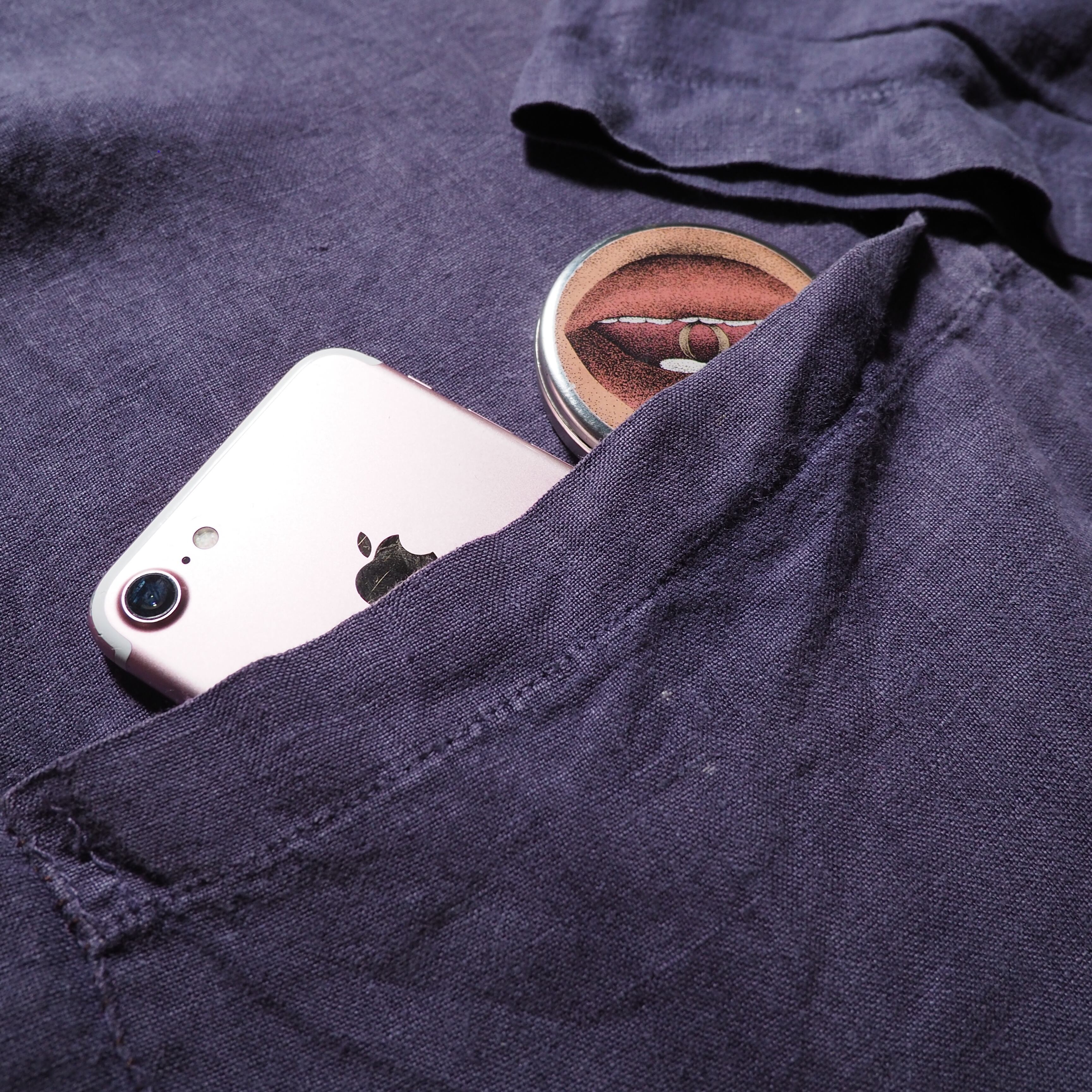 1990s Beautiful Light purple color hand dyed loose silhouette linen jacket