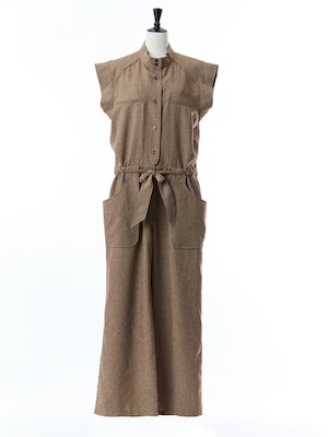 サロペットパンツ(ブラウン)