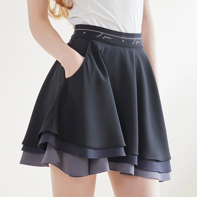 Can Can Flare Skirt（Black）