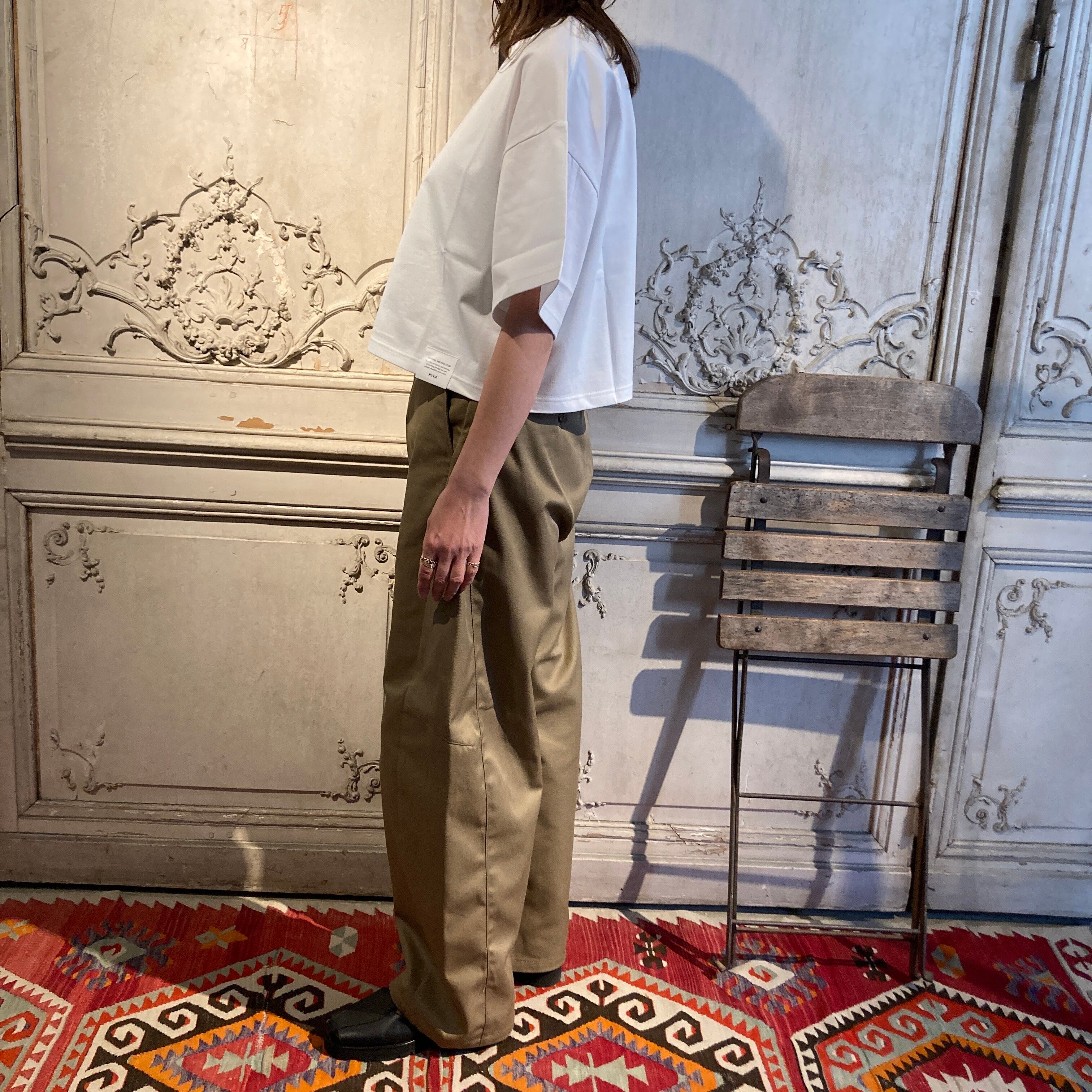 HYKE【ハイク】 T/C BARREL-LEG WORK PANTS (13394) | glamour online