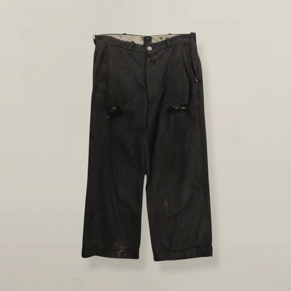 1950's vintage black whip cord work pants 【OTTK-5119】 | cv