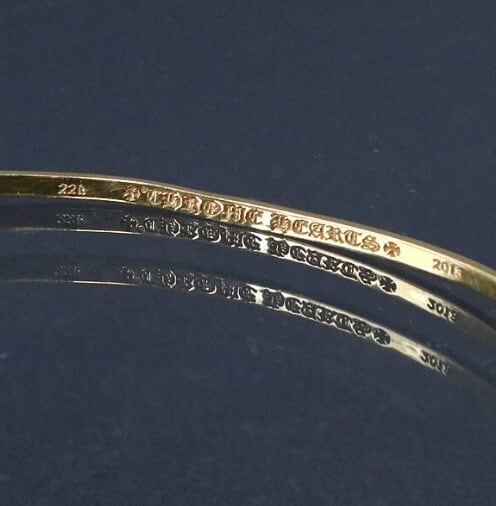 CHROME HEARTS クロムハーツ 22K バブルガム 3スター バングル CHROME HEARTS クロムハーツ 22K バブルガム 3スター バングル