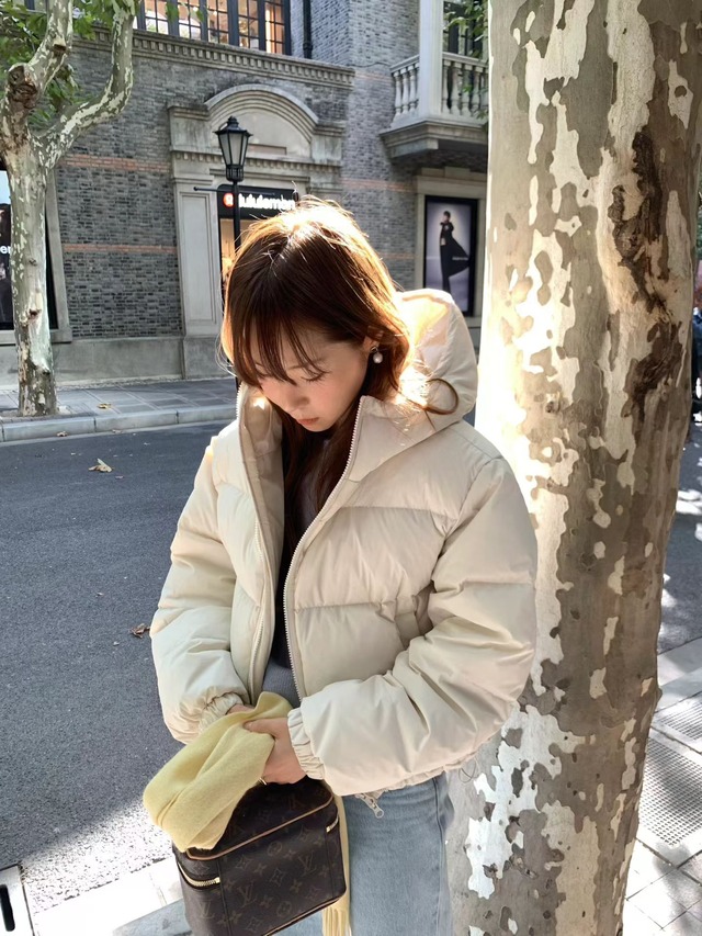 (予約) ounce / Bunny hoodie padded jacket 3color