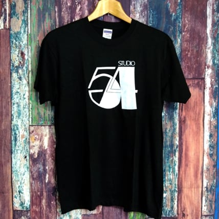 Studio54　半袖黒色　Tシャツ　選べる6サイズ S,M,L,XL,XXL,XXXL 送料無料