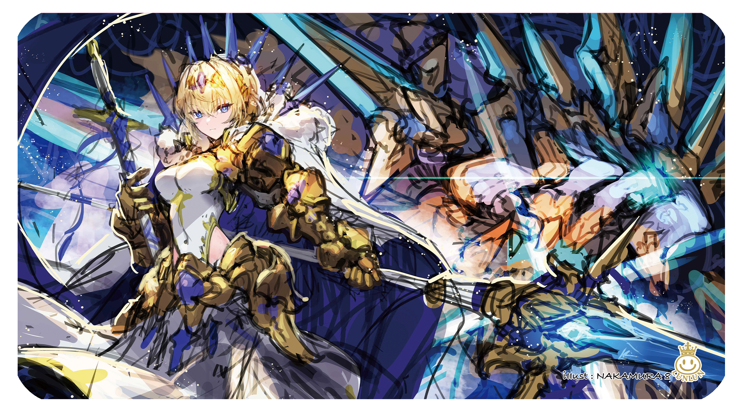 限定少量生産★中村エイト先生★手描きラフ画パート2★先行予約★プレイマット