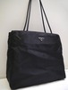 美品◆PRADA プラダ A4対応 ビジネス可 ナイロン トート ショルダー バッグ 黒◆ 書類等も入れやすい通勤・通学にも対応の秀逸万能モデル♪
