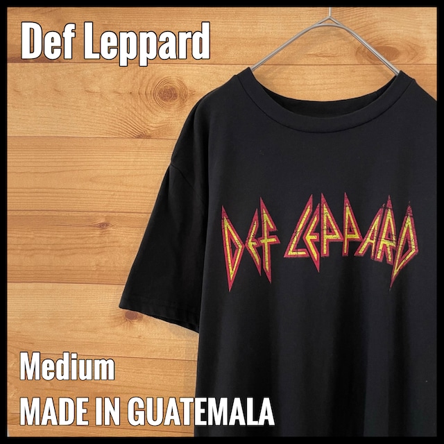 【Def Leppard】公式 バンドTシャツ ロゴ デフレパード ロックt バンt Mサイズ us古着