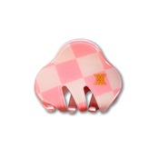 〈 REPOSE AMS 23AW 〉hair clamp small / soft pink BB check