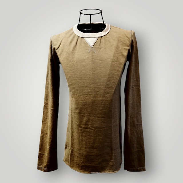 美品⭐人気定番 CCP バインダ- ロング スリ‐ブ Khaki COTTON100% Size L 定価 8250円