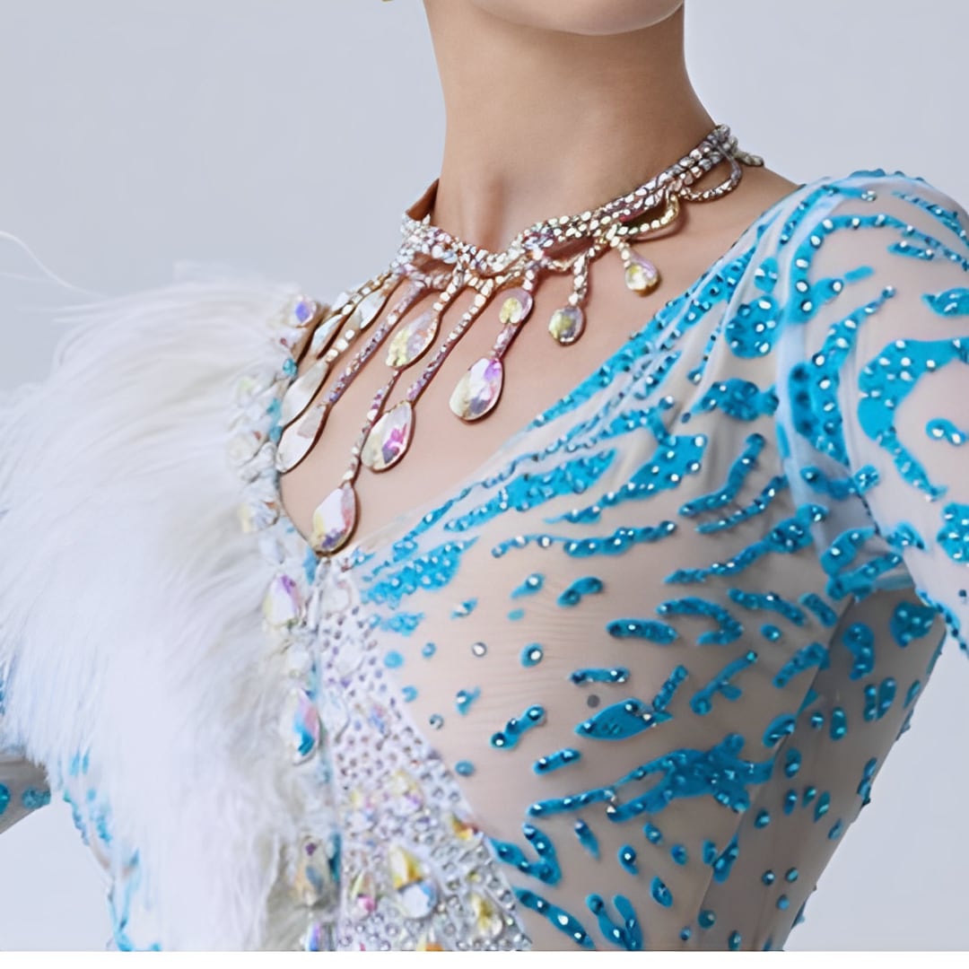 クリスタルティアドロップ ネックレス ds0821