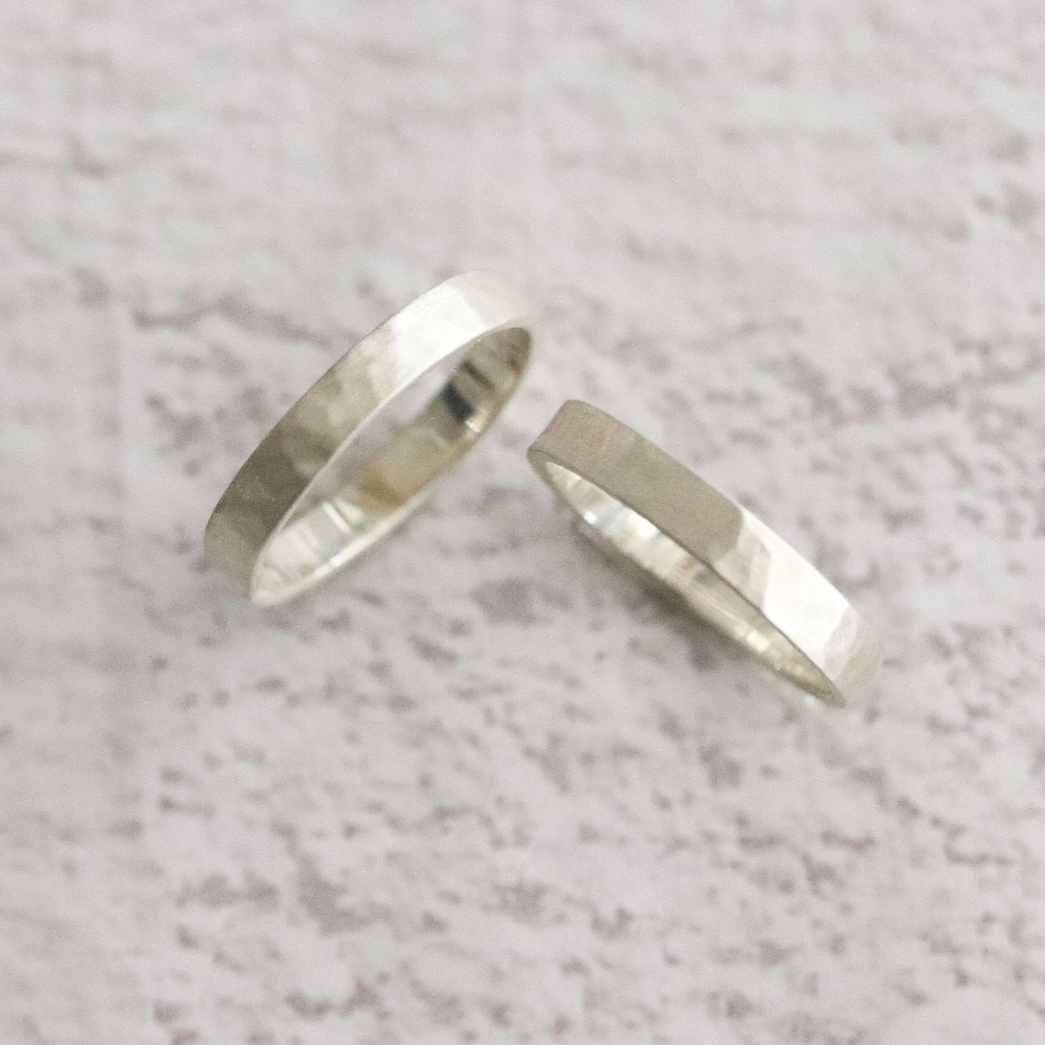 ペアリング】平_槌目 | Somm Jewelry【ソムジュエリー】
