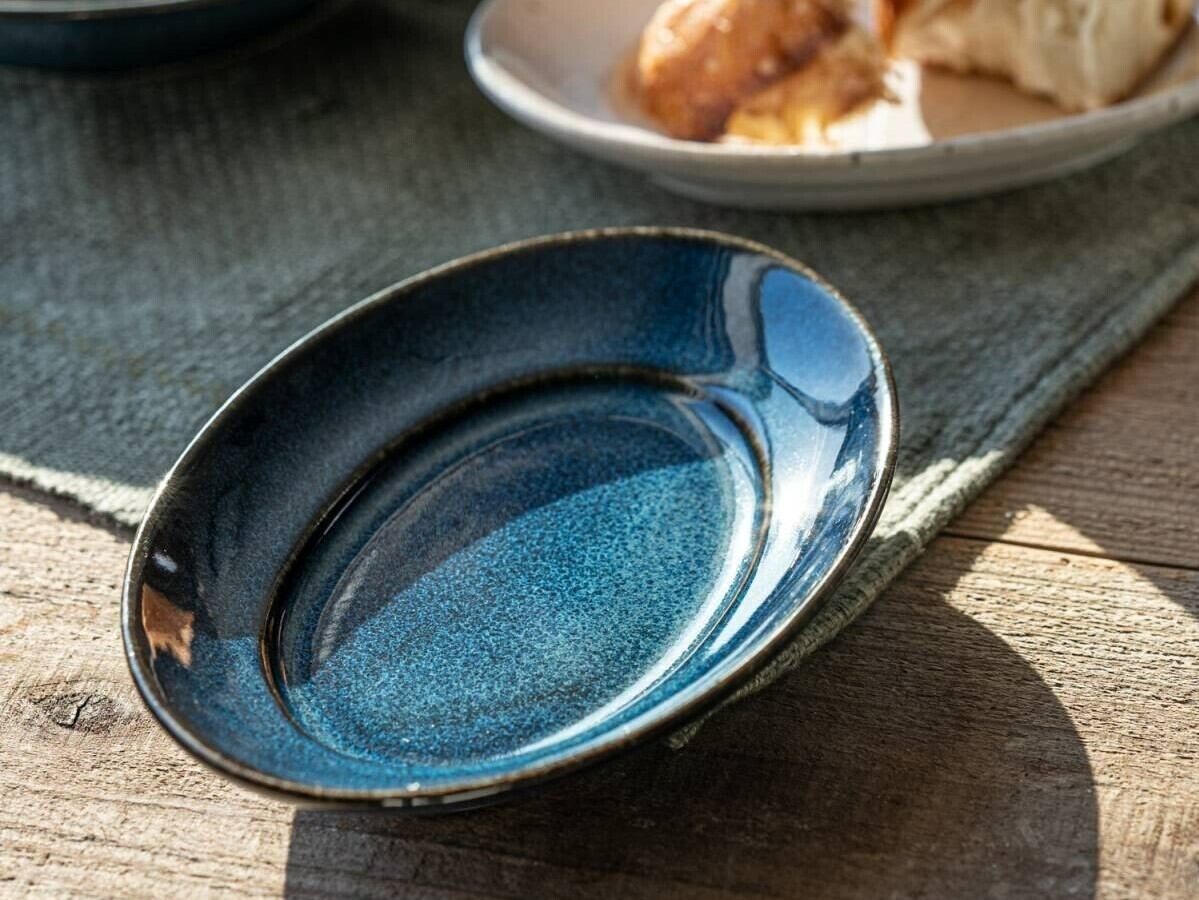 深山 | cadre  プラター17cm 海鼠釉