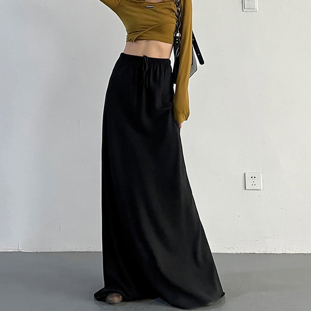 draped long skirt　10577