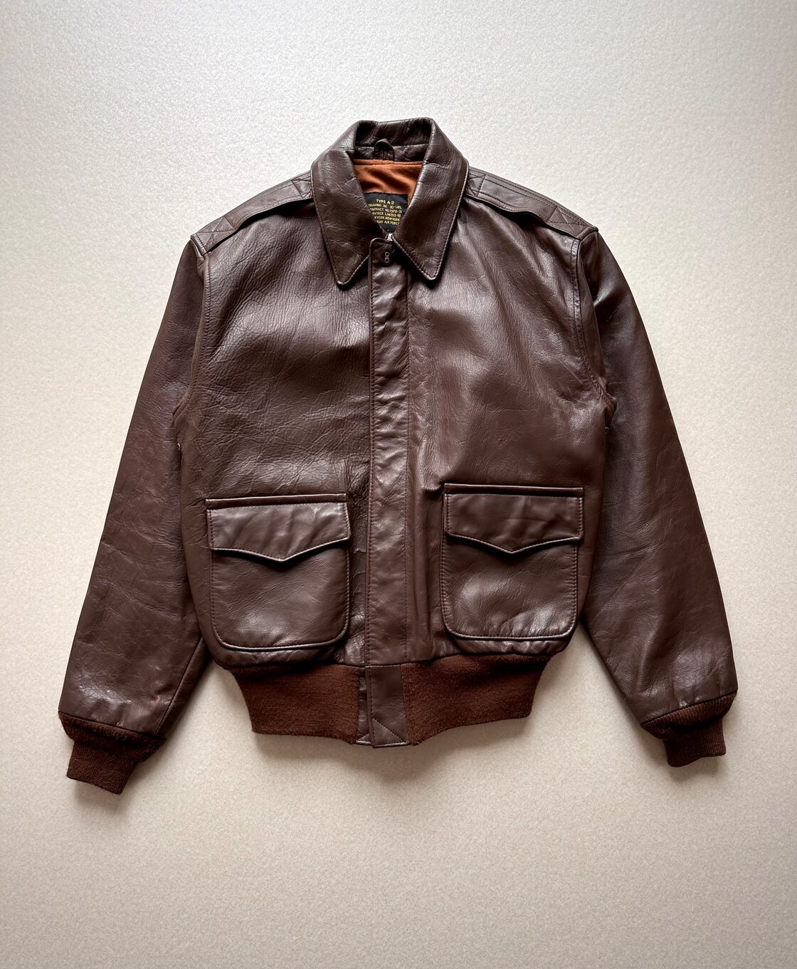USA製 “ AVIREX LTD ” HORSE HIDE A-2 FLIGHT JACKET LIMITED OLD 