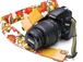 カメラストラップ　4㎝巾　一眼レフ用　両面　花柄デザイン　石垣島の花たち　黄色