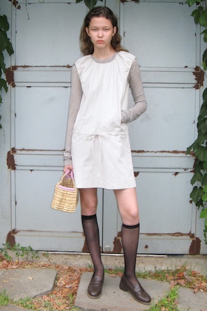 [SINOON]  VOLUME MINI DRESS (LIGHT BEIGE)  正規品 韓国ブランド 韓国通販 韓国代行 韓国ファッション シヌン シヌーン