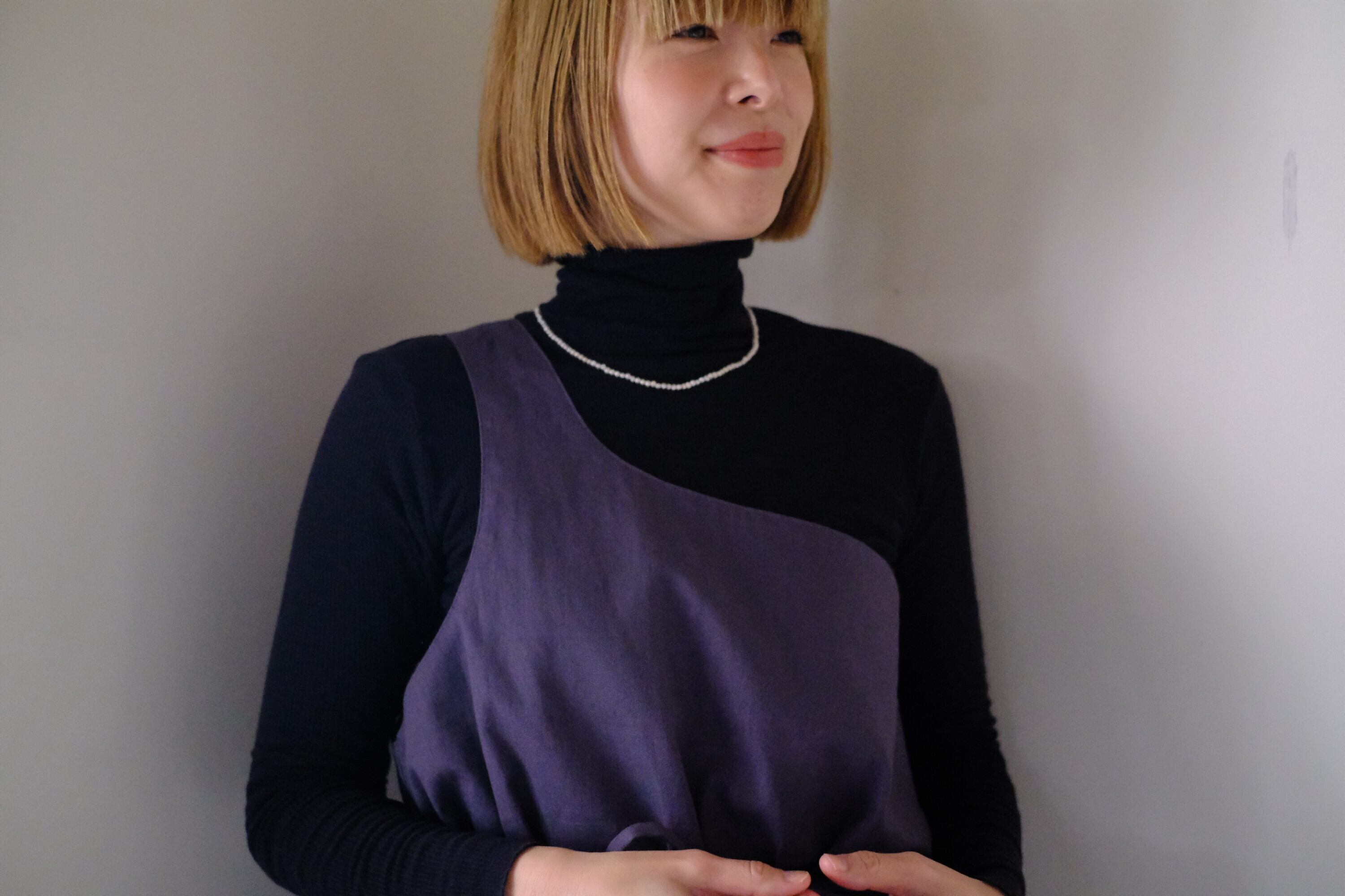 ワンショルダーワンピース cl-169